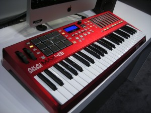 The Akai MAX49 features CV and Gate outputs to control analog gear